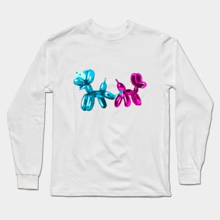 Mating dogs balloon Long Sleeve T-Shirt